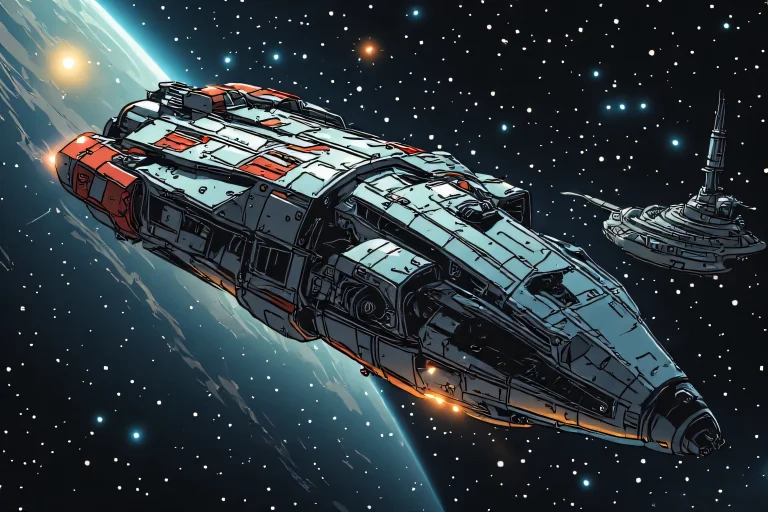 Franco-belgian Color Comic About Masters Media, Spacecraft B...