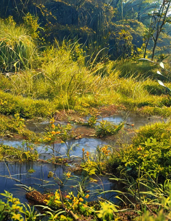Bsterrain, Fen, Water, Grasses