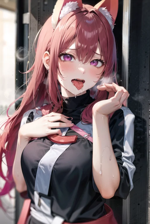 1girl, Rolling Eyes, Ahegao, Tongue Out, Drooling, Saliva, U...