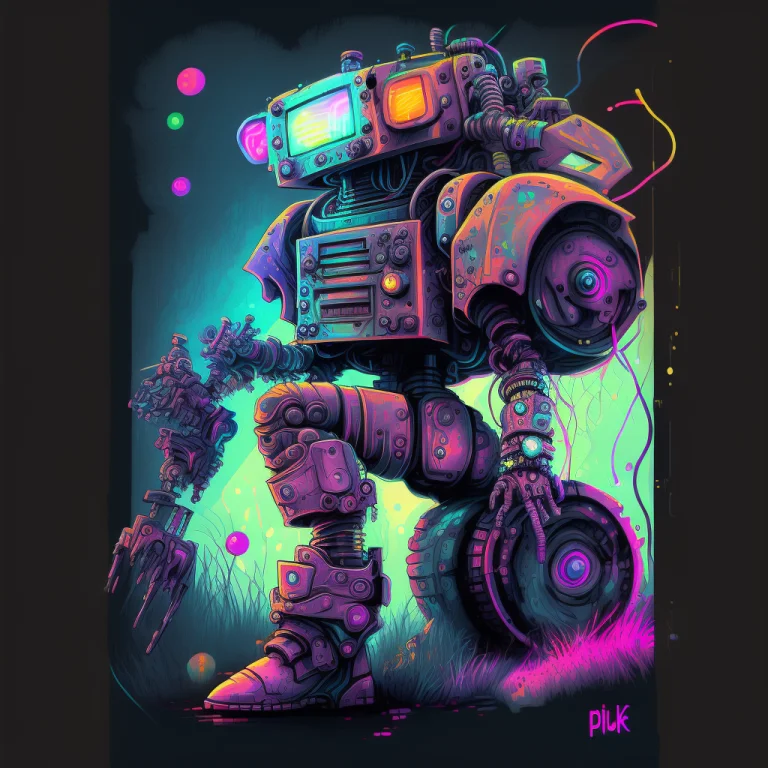Inkpunk Girl Robot1.4