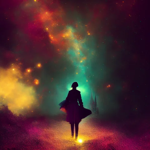 Oldjourney Oldjourney In A World Of Light And Dark Colour Re... — Stable Diffusion AI Prompt: Oldjourney Oldjourney in a world of light and dark colour reigns supreme, black...