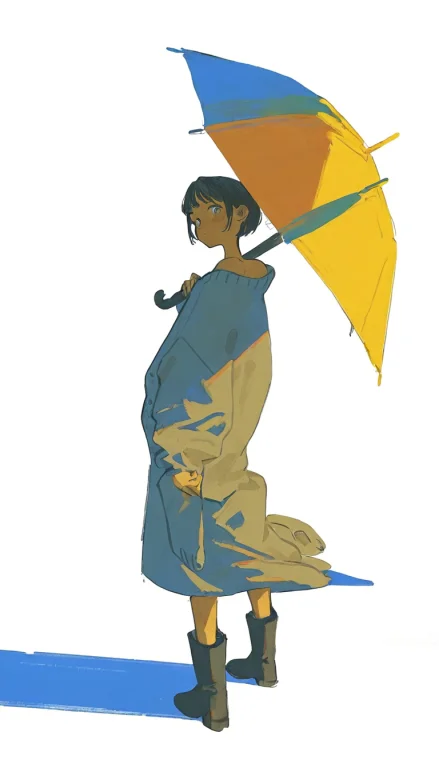 Sideways, Sidelighting, 1other, Solo, Full Body, From Beind,...