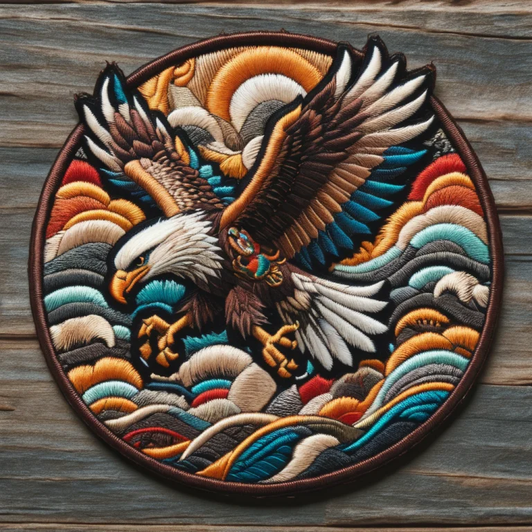 Ral-embroideredpatch A Vintage-style Embroidered Patch Of A...
