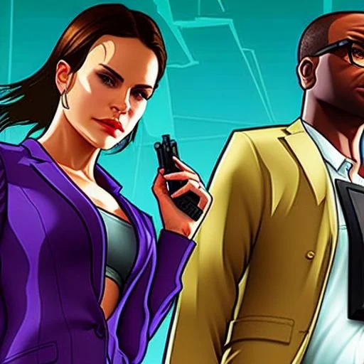 Gta5-artwork, Gun Fight