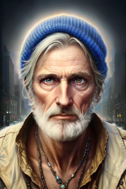 Extreme Digital Artwork1.3 Of Old Homeless, Cinematic, Drama...