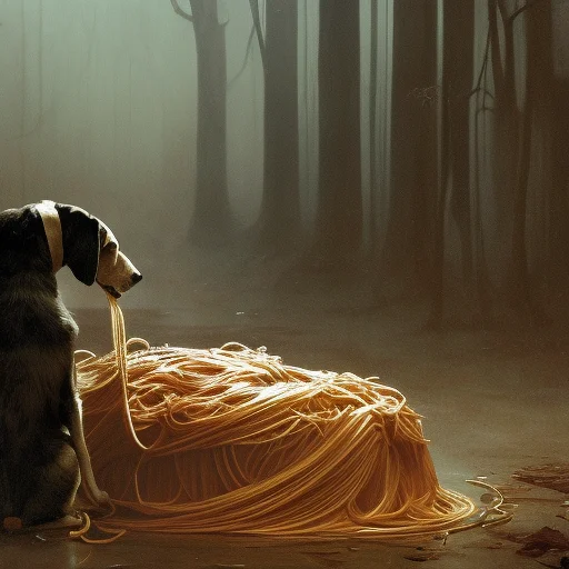 A Dog Eating Spaghetti, Surreal, Polish Horror, Pjablonski-s...