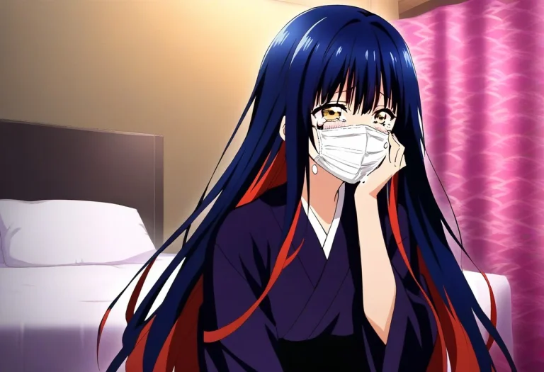 1girl, Solo, Waist-length Hair, Twilight-colored Hair, Yello...