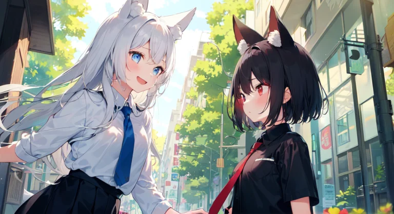 2girls, Masterpiece, Best Quality1.3, Finely Detailed Face A...