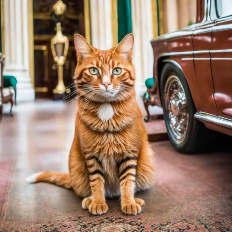 Photo, Medium-close Establishing Scene, Gingertomcat In Buck...
