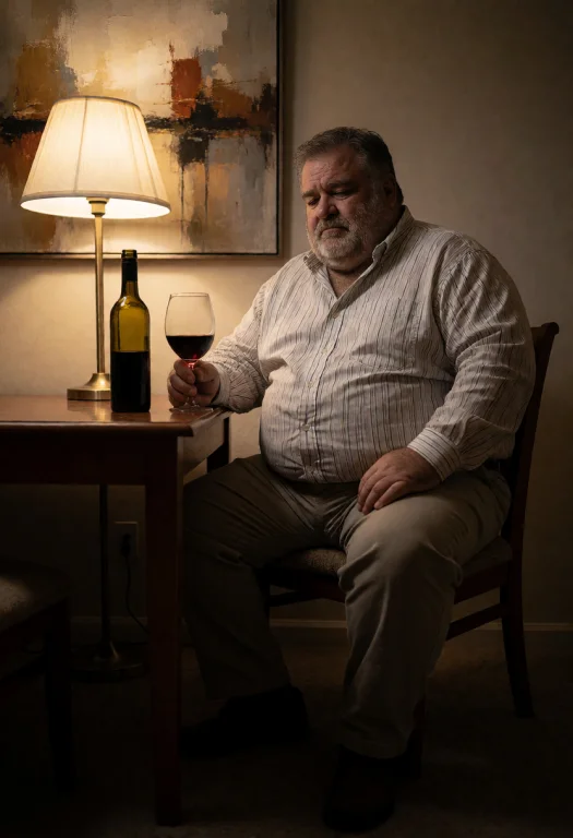 Artistic Chiaroscuro Photo Of A Gruff Pensive Man Sitting On...