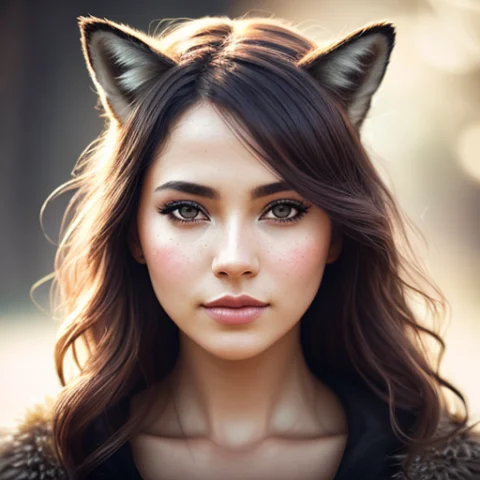 Foxy Woman, Natural Skin Texture, 24mm, 4k Textures, Soft Ci... — Stable Diffusion AI Prompt: foxy woman, natural skin texture, 24mm, 4k textures, soft cinematic light, adobe...