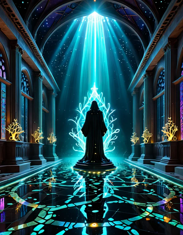Biolumens Universe, Abandoned Gothic Cathedral Submerged At...