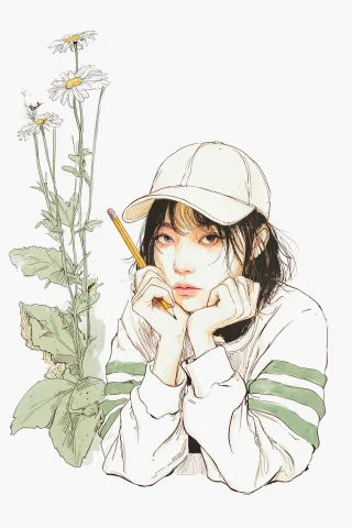 Highleveldescriptiona Soft, Delicate Digital Illustration Of... — Stable Diffusion AI Prompt: {"high_level_description":"A soft, delicate digital illustration of a young woma...