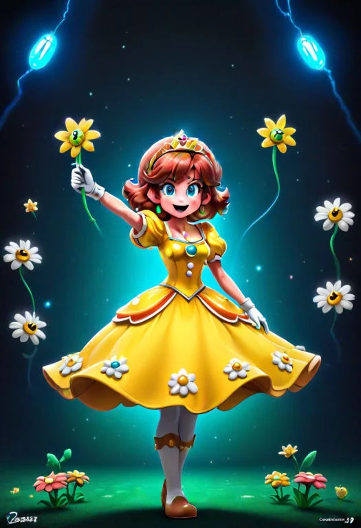 Score9, Score8up, Score7up, Sourcecartoon, Princess Daisy Lo...