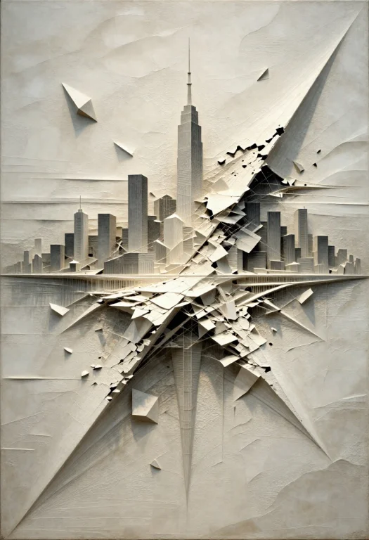 A Monumental, Three-dimensional Relief Sculpture Depicting A...
