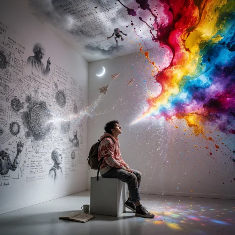 Science In The Brain — Stable Diffusion AI Prompt: science in the brain