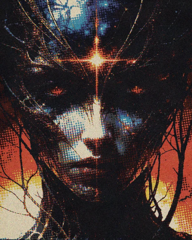 Arsmjstyle Etherial Gothic A Cosmic Beings Face Emerges From...