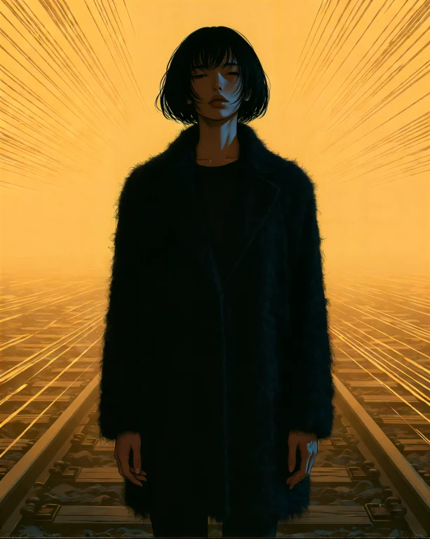M1v8 Create An Anime-illustrated Portrait Of A Young Woman W...