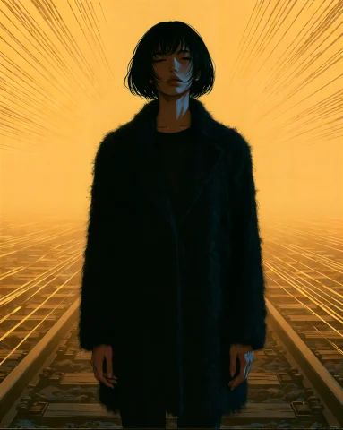 M1v8 Create An Anime-illustrated Portrait Of A Young Woman W... — Stable Diffusion AI Prompt: / m1V8/ Create an anime-illustrated portrait of a young woman with a short black...