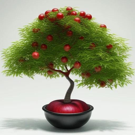 The Tangerine Tree Grows From A Huge Scarlet Apple, Hyperrea...