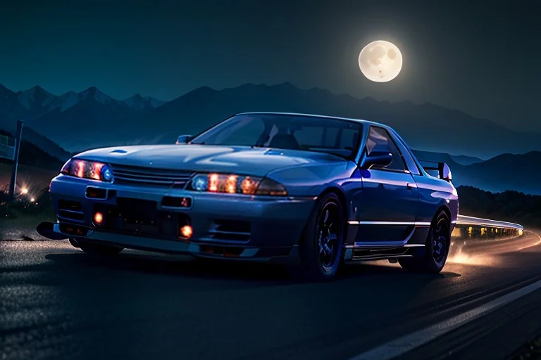 Skyliner32, Driving At Night, Nighttime, Speeding, Corner, M...