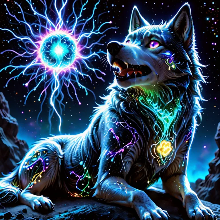 A Funny, Hyper-detailed Portrait Of A Goofy, Thick-furred Wo...