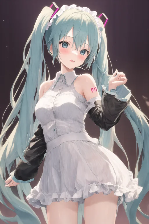 1girl, Hatsune Miku, Cowboy Shot,