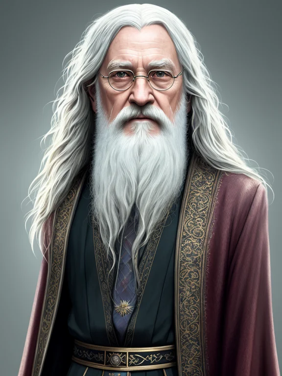 Full Length Portrait Of Dumbledore Target, Intricate, Symmet...