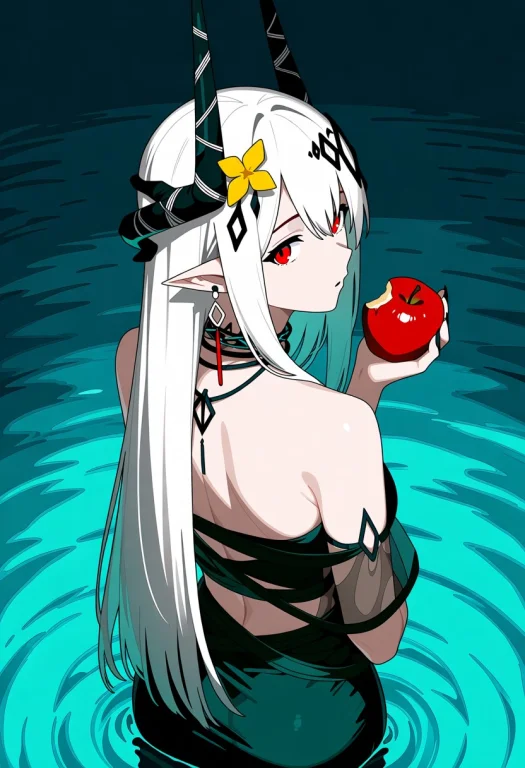 Mudrockarknights, With Pale White Hair, Pointed Elf Ears, St...