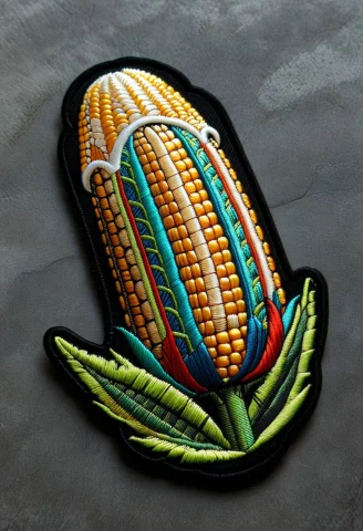 Ral-embroideredpatch Corncob, Stitch Corn, Von Cob Made Of S... — SDXL AI Prompt: ral-embroideredpatch Corncob, Stitch corn, von cob made of stitches , colorful,...
