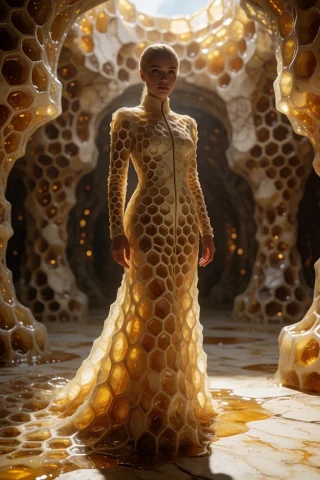 Zycinematic, Masterpiece, Very Aesthetic, A Woman Stands In... — Stable Diffusion AI Prompt: zy_cinematic, masterpiece, very aesthetic, A woman stands in a floor-length gown...