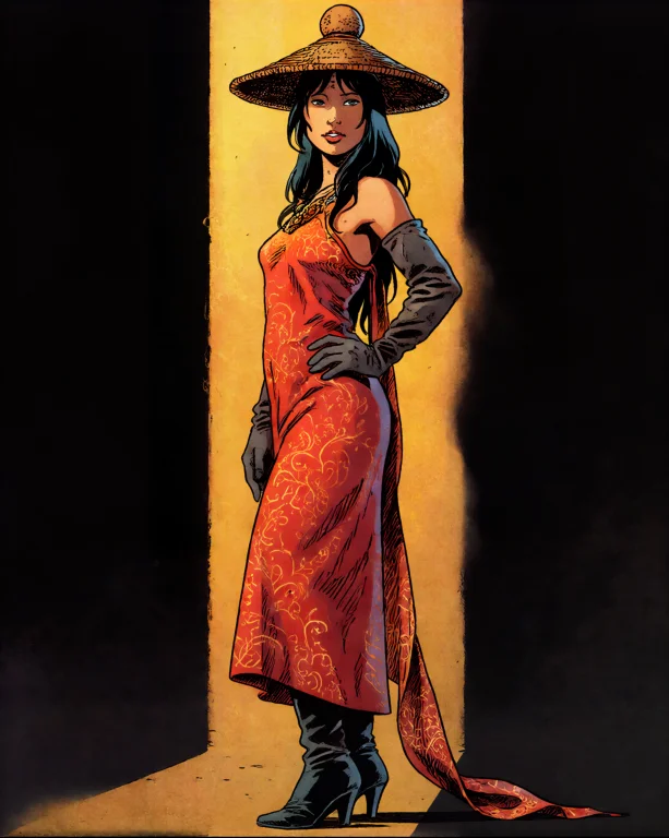 1970s Grainy Graphic Novel Comic Book Illustration A Woman S...