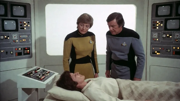Spcssn21975, In A Sterile, Futuristic Medical Bay, Two Indiv...