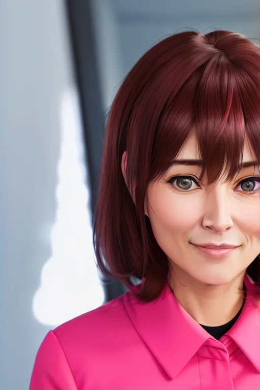 8k Sharp Focus Ultra Hd Photography Of A Cute 41yo Office La...