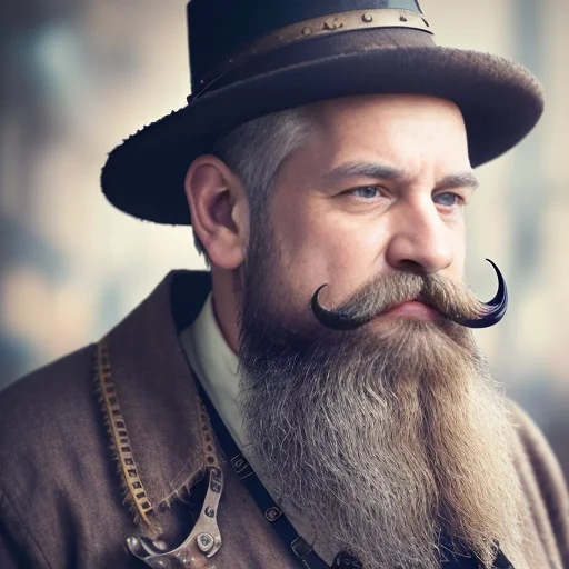 1boy, Beard, Blurry, Blurrybackground, Blurryforeground, Dep...