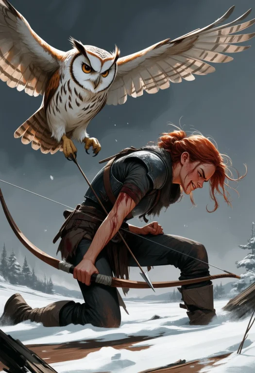 Bradhamel Art Style. A Gritty, Painterly Illustration Of A H...