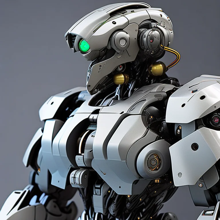 One Single Chunky Thick Dvmech Robot, 85mm, F1.8, Portrait,...