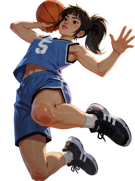 A Detailed Full-color Digital Illustration Of May-liu Mid-ju...