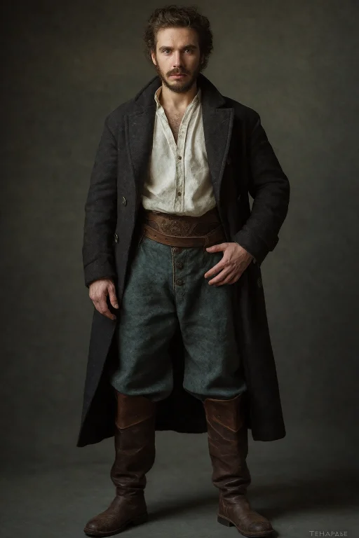 Portrait Of An Adult Male, A 49-year-old Man Tavern Predato...