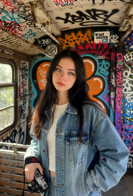 A Realistic Urban Editorial Portrait Of An Eighteen-year-old...