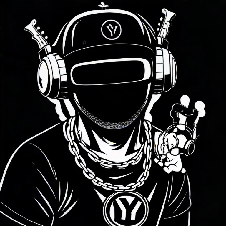 Yrwnx, Monochrome, Chain, 1boy, Black Background, Greyscale,...