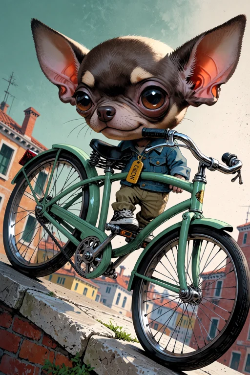 , A Dynamic Tilted Shot Of A Tiny Bipedal Anthropomorphic Ch...