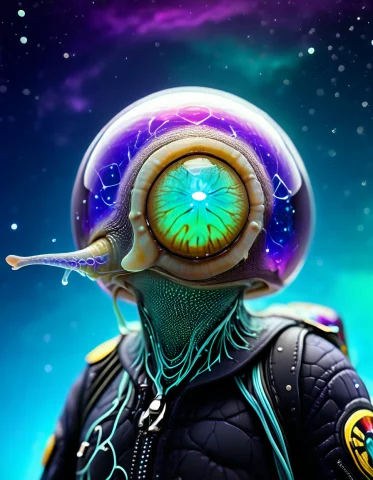 The Cosmic Effect Is Physically Integrated Into The Protagon... — Stable Diffusion AI Prompt: the cosmic effect is physically integrated into the protagonist and environment...