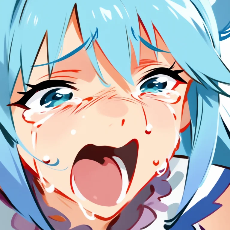 Skyy Thick Paint Style, 1girl, Solo, Close-up, Watery Eyes,...
