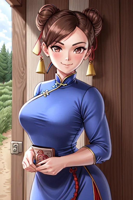 1girl, Solo, Chun-li, Highly Detailed Eyes, Detailed Face, R...