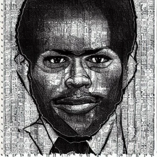 Pen-ink-portraits-bennorthen Of Obama