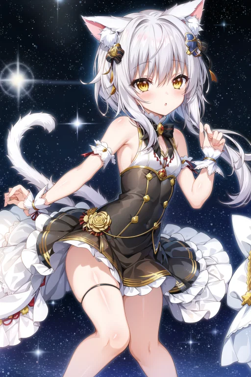 Koneko Toujou Dxd, 1girl, Cat Ears, White Cat Tail