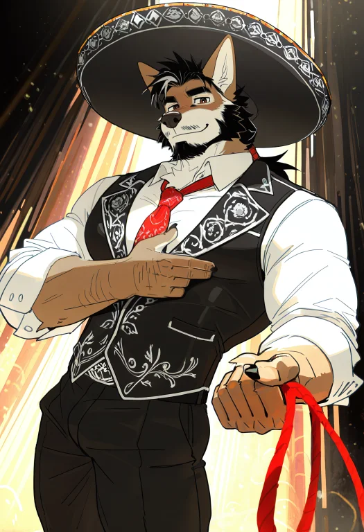 Tr1p, Nhl-004, 1boy, Solo, Furry, Bara, Male Focus, Coyote,...