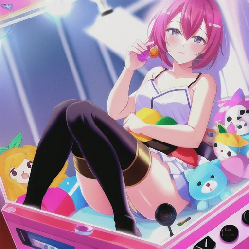 Lorawaifucatcher1 1girl, Crane Game, Dynamic Angle,thighhigh...