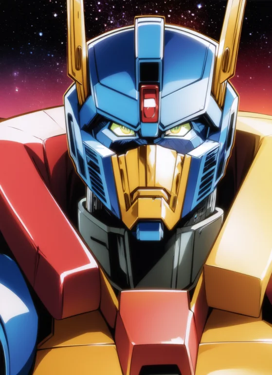 Portrait Of Optimus Prime, Transformer, Robot, Mecha, Jojo N...